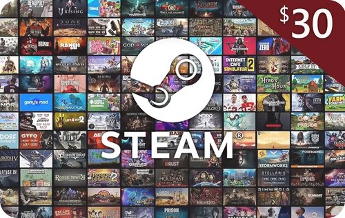 Steam Gift Card 30 USD USA Digital Download - Best Deal Online