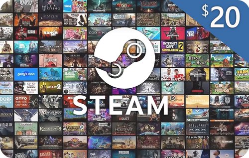 Authentic Steam Gift Card 20 USD USA Game Key