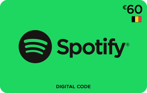 Spotify Gift Card 60 EUR Belgium - Genuine Gift Card