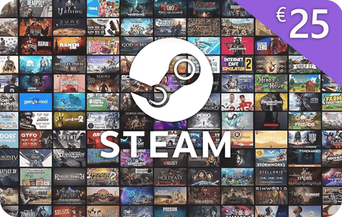 Steam Gift Card 25 EUR EU Digital Download - Lowest Price Guaranteed