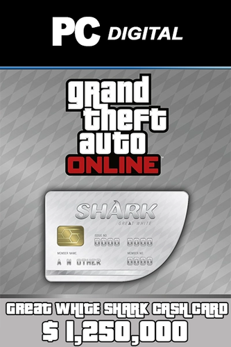 Buy GTA V: Great White Shark Cash Card 1.25M USD PC (ROCKSTAR) WW
