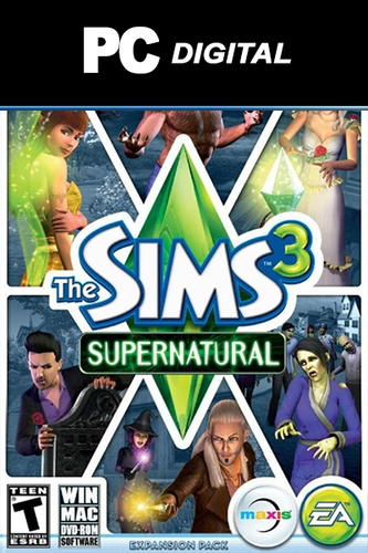 The Sims 3: Supernatural DLC (ORIGIN) WW Gift Card - Secure Shop