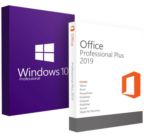 Microsoft Windows 10 Professional + Office 2019 Professional Plus - Online Key Instant Access