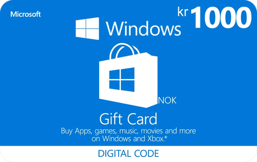 Buy Microsoft Gift Card 1000 NOK Norway